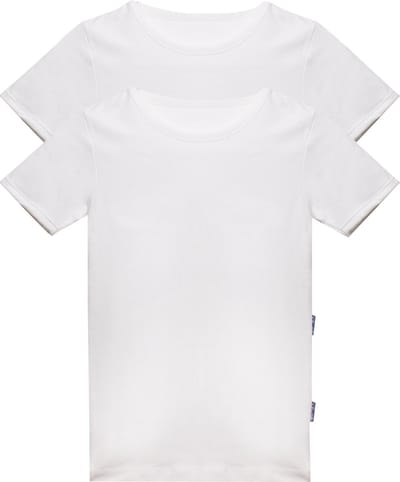 Claesen's® - T-Shirt 100% katoen 2-Pack WitCL 110-White-2