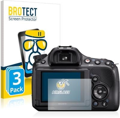 Screenprotector 3 Stuks voor Sony Alpha 58 (SLT-A58) Beschermglas transparant