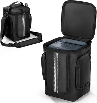 Draagbare Generator Tas - Opbergtas Power Station - Outdoor Avonturen - Waterdichte Bescherming - 25.4 cm Hoog - Zwart