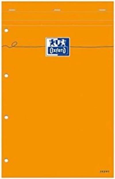 Notitieblok A4 Lijn - 3 Stuks - 80 Vel - Oranje Kaft