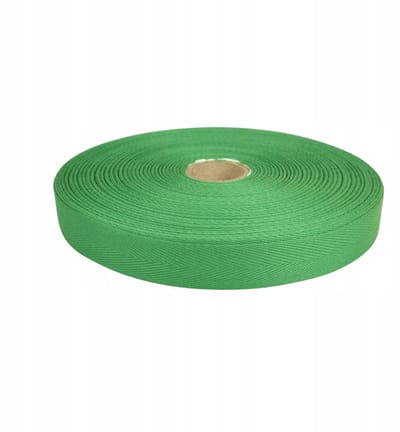 Ariadna Visgraat Band 20mm Katoen Polyester Groen 50m Rol