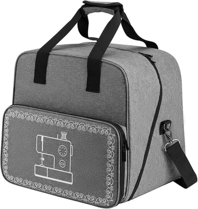 Naaimachinetas - Opbergtas Koffer - Naaiwerk Organiseren - Waterdicht Oxford Weefsel - 46 cm - Zwart