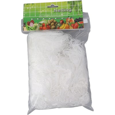 Witte Tuinplanten Klimrek Polyester Netten Fruit Groenten Planten Klimrek Net Meerlaags 5x30FT gray