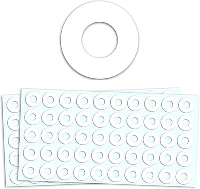 Transparante Versterkingsringen voor Gaten - 1000 Stuks Zelfklevend, 13mm - Ideaal voor Versterking en Ondersteuning van Papieren en Dozen
