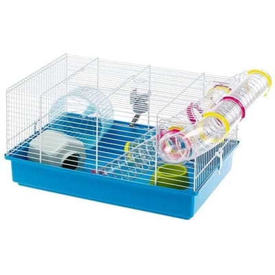 Ferplast Kooi Hamsterkooi Paula - Blauw - 46 x 29,5 x 24,5 cm