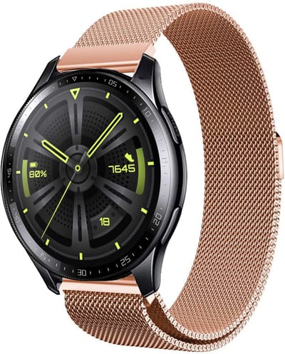 Bandje geschikt voor Huawei Watch 3 / 3 Pro / GT 3 46 mm / GT 3 Pro 46 mm - Roségoud Milanese Band