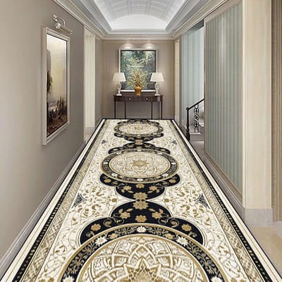 Luxe Lange Gangtapijt in Europese Stijl Hotel Lopers Doorgang Pluisvrij Tapijt Decoratie Trappen Entree Antislip Vloermatten 100*400cm