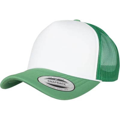 Flexfit - Foam Trucker Cap Curved Visor blk/wht/blk one size Pet - Zwart/Wit