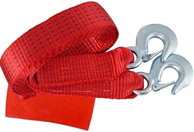 Noodsleepkabel Auto - Sleepkabel Aanhanger - Auto Sleepen - Versterkte Touwen - 4 Meter - Oranje