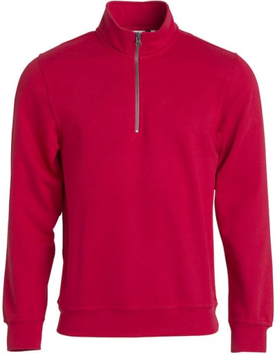 Clique Basic Half Zip 021033 - Rood - 4XL