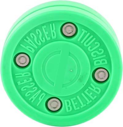 IJshockey Puck - Droogland Puck - Straathockey Training - Trillingsabsorberend Ontwerp - 7.5 cm Diameter - Groen
