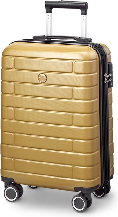 Arogado by Jump - Handbagage 55 cm - 4 Wielen - TSA-Cijferslot - Expandable - Mosterd Geel