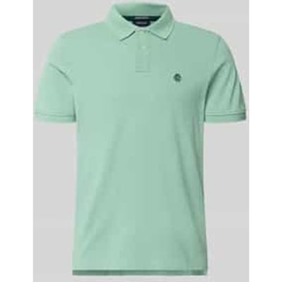 regular fit poloshirt met labelstitching