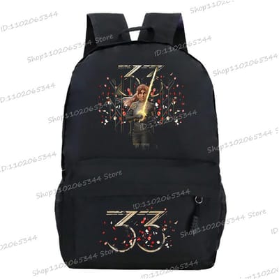Canvas Rugzakken Clair Obscur Expedition 33 Mannen Vrouwen Schoudertas Mode Game Fan Cadeau Rugzak College Student Rugzak