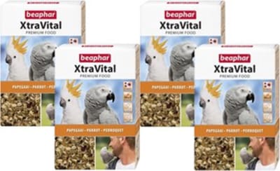 4x Beaphar XtraVital Papegaai - vogelvoer - 1kg
