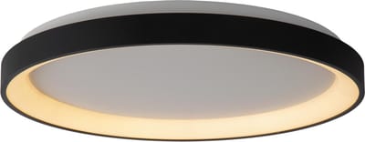 Lucide VIDAL - Plafonnière (Plafondlamp) - Ø 48 cm - LED Dimbaar - 1x38W 2700K - Zwart