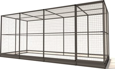 Wood Selections Volière Noa - Vogelkooi - vogelhuis voor buiten - papegaaienkooi - dierenverblijf - Vogelren - vogelverblijf