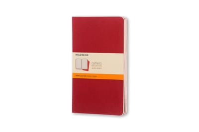 Moleskine Cahier Journals - Large - Gelinieerd - Rood  - set van 3