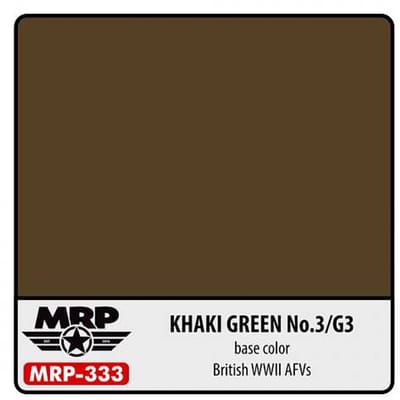 Mr. Paint MRP-333 - Khaki Green No.3/G3 – 30 ml verf voor Airbrush & Detailwerk