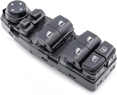 Raamheffer Schakelaar - Hoofdschakelaar Raambediening - Auto Onderdelen - Direct Plug-and-Play - 6 Pins - Zwart