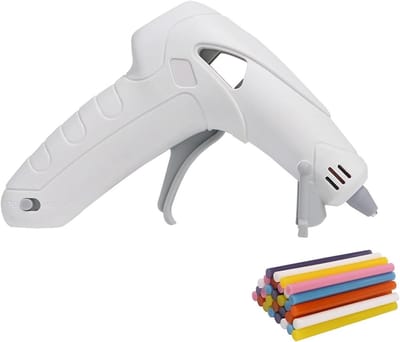 Lijmpistool - Hete lijm - Huis reparatie - Draadloos opladen - 7 mm stift - Wit