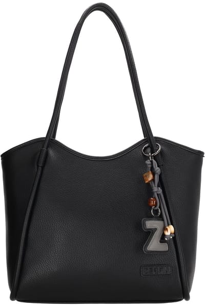 Zebra Trends Sofie Laptoptas - 15.6 inch - Shopper - Laptopvak - Ritsvak - Bag Charm - Dames Werktas - Zwart