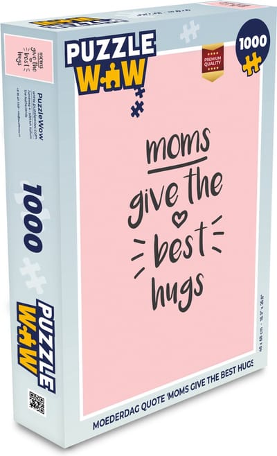 Puzzel Spreuken - Moms give the best hugs - Quotes - Mama - Legpuzzel - Puzzel 1000 stukjes volwassenen