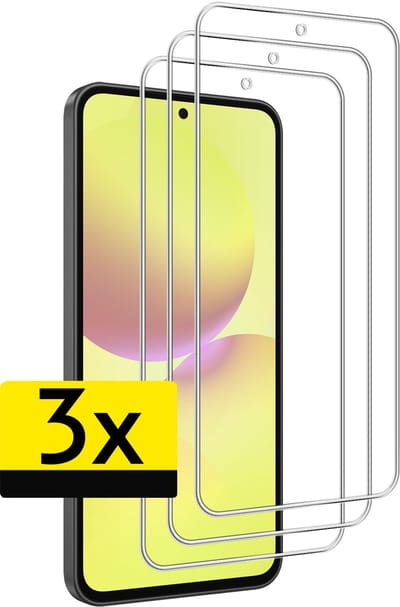 Screenprotector - Geschikt voor Samsung Galaxy A36 - 3 Stuks - Extra Sterk - Beschermglas - Gehard Glas - Tempered Glass - Screen Protector