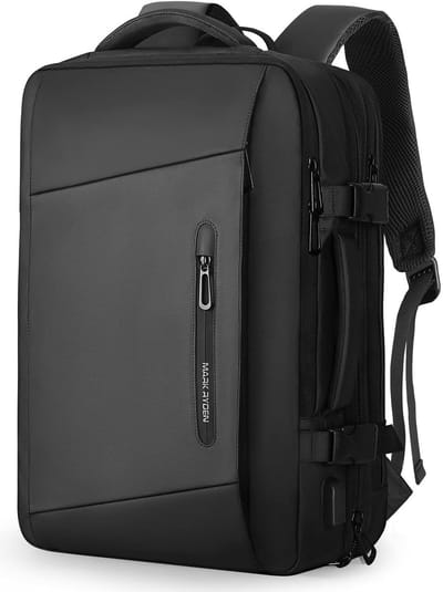 Dailygoods- Rugzak uitbreidbaar 25-40 liter - Laptoptas met USB-oplaadpoort - Waterdicht - Diefstalbestendig - Geschikt voor 17,3 inch laptop - Hoogwaardige multifunctionele rugzak