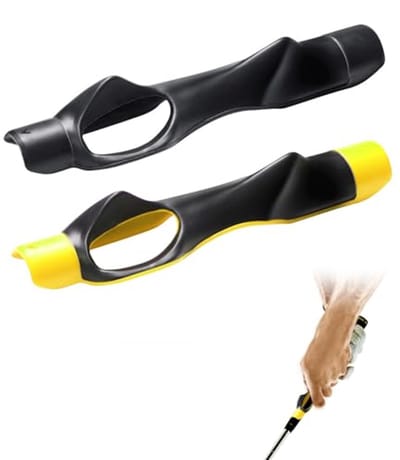 Golf Grip Training Aid voor Beginners en Professionals, Anti-Slip Grip Trainer voor Verbetering van Swing en Houding, 2 Stuks Rubber