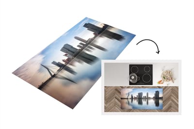 Keukenloper - Loper keuken - Rotterdam - Water - Nederland - 120x60 cm - Keukenloper vinyl