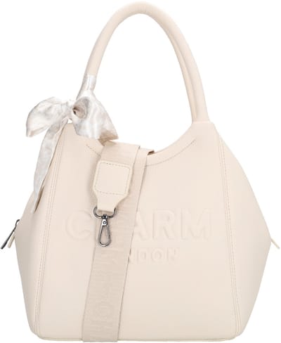 Charm London Bond street Handtas - Schoudertas - Crossbody - Dames - Sjaaltje - Gebroken wit