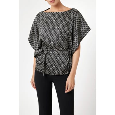 GUESS Marciano By  Josette Kimono New Monogram Black B Maat: 40 | Blouses Outlet | Dames | Zwart