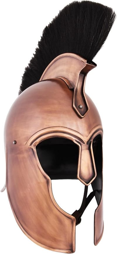 Historische Griekse Trojaanse Helm met Pluim - Kostuum en Re-enactment