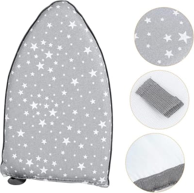 Strijkmat - Strijkplank - IJzergaas mat - Tafelstrijkplank - Handheld Strijkplank - Stoomstrijkijzer Matje - Hittebestendige beschermdoek voor strijken - Compacte mat - Mini Strijkplank - Kleding bescherming - 25*15cm - Grijs