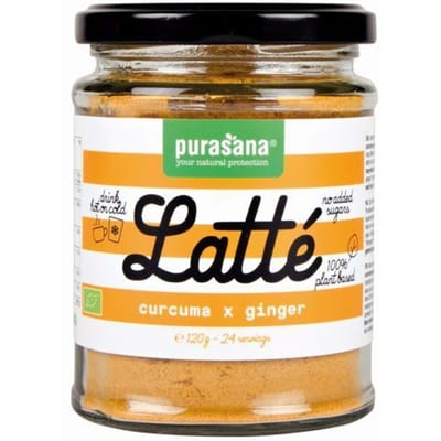 Purasana Latte curcuma gember/gingembre vegan bio (120g)