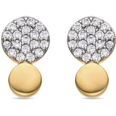 Luxenter Oorbellen met Glimmende Zirkonia 18k goud afwerking - Gudpe