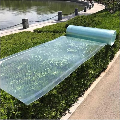 Dakpanelen Polycarbonaat - Tuinplaten Kas - Serre Beglazing - Hoge Lichttransmissie - 0.5 x 4 m - Transparant