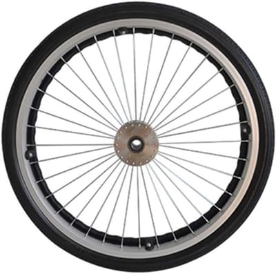 Rolstoel Achterwiel - Massieve Banden - Mobiliteit Verbeteren - Slijtvaste Verdikte Band - 22 Inch - Zwart