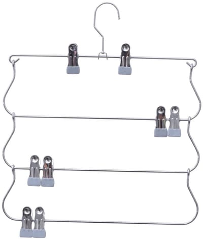 Dailygoods- Kleerhangers Multifunctioneel - Meerlaagse Houder - Draaibare Armhangers - Voor Broeken/Sjaals - Ergonomisch Design - Ontworpen voor Zware Lasten - Kledinghangers