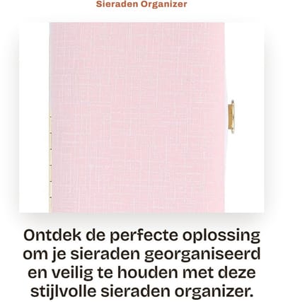 Dailygoods- Sieradenbox Draagbaar - Sieraden Opberger - Organizer - Niet Geweven Stof - Voor Reizen - Goede Dichtheid - Sieradenopberger