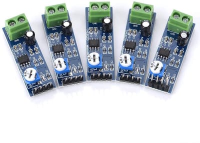 Audio Eindversterker Module - Mono Versterker - Muziek Luisteren - 200x Versterking - 5 Stuks - Groen