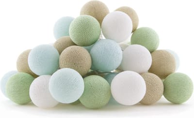 Cotton Ball Lights - LED lichtslinger voor binnen - Handgemaakt en Fairtrade - 50 lampjes - Daydreamer