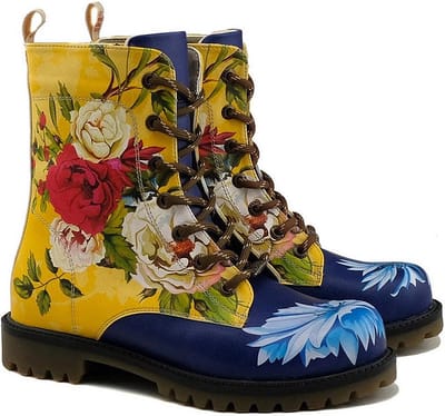 Goby Yellow Rose Dames Laarzen – Handmade – Vegan Leer – Maat 36