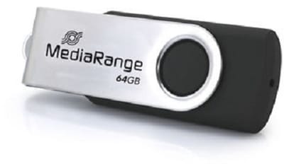 MediaRange MR1953 USB flash drive 64 GB USB Type-C 3.2 Gen 1 (3.1 Gen 1) Zwart, Zilver