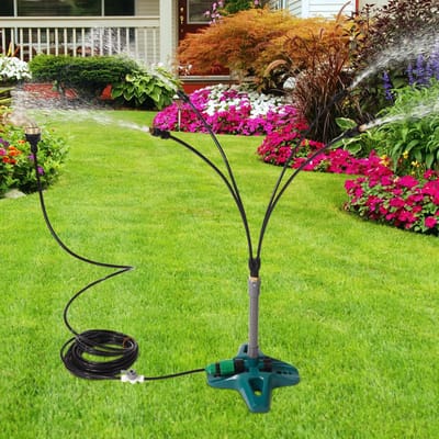 Dailygoods- Nevelsysteem Draagbaar - Staand - Waterstandaard - 68,58x25x20,7cm - Kunststof - Geschikt voor Tuin/BBQ - Mistersysteem