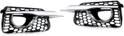 Grille Bezels Nitrox - Mistlamp Grille Bezels - Voor Infiniti Q50 Base (2014-2017) - Chrome Trim