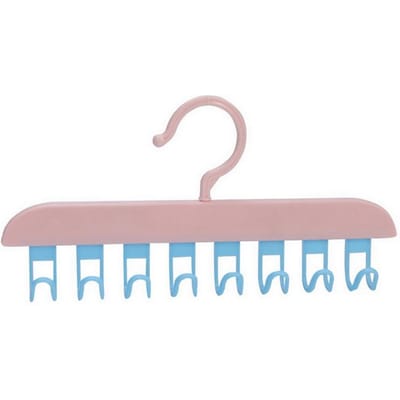 Meerdere Haken Vrouwen Opslag Bh Hangers Voor Kleding Case Thuis Garderobe Accessoires Supply Sjaal Organizer Mannen Stropdas Riem Hangers roze