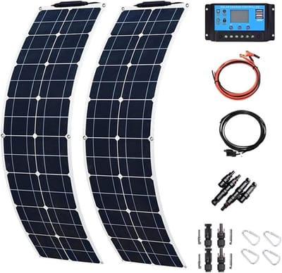 Flexibel Zonnepaneel - Draagbare Energie - Batterij Opladen - Monokristallijne Cel - 2x200W