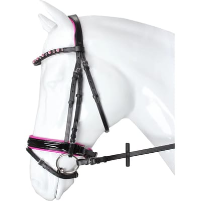 Horka Hoofdstel Flamingo Zwart-roze - pony